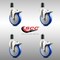 Service Caster 5 Inch 316SS Blue Poly Swivel 1-1/2 Inch Expanding Stem Caster Set Lock Brake SCC-SS316TTLEX20S514-PPUB-BLUE-112-4 - alternate 4